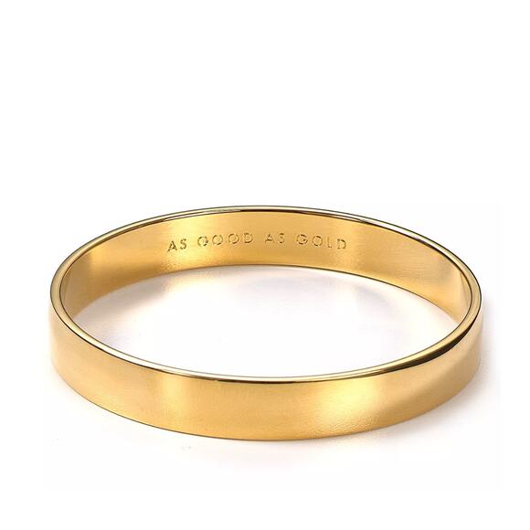 NWT KATE SPADE New York  Idiom "As Good as Gold" Bangle Bracelet - Picture 1 of 6